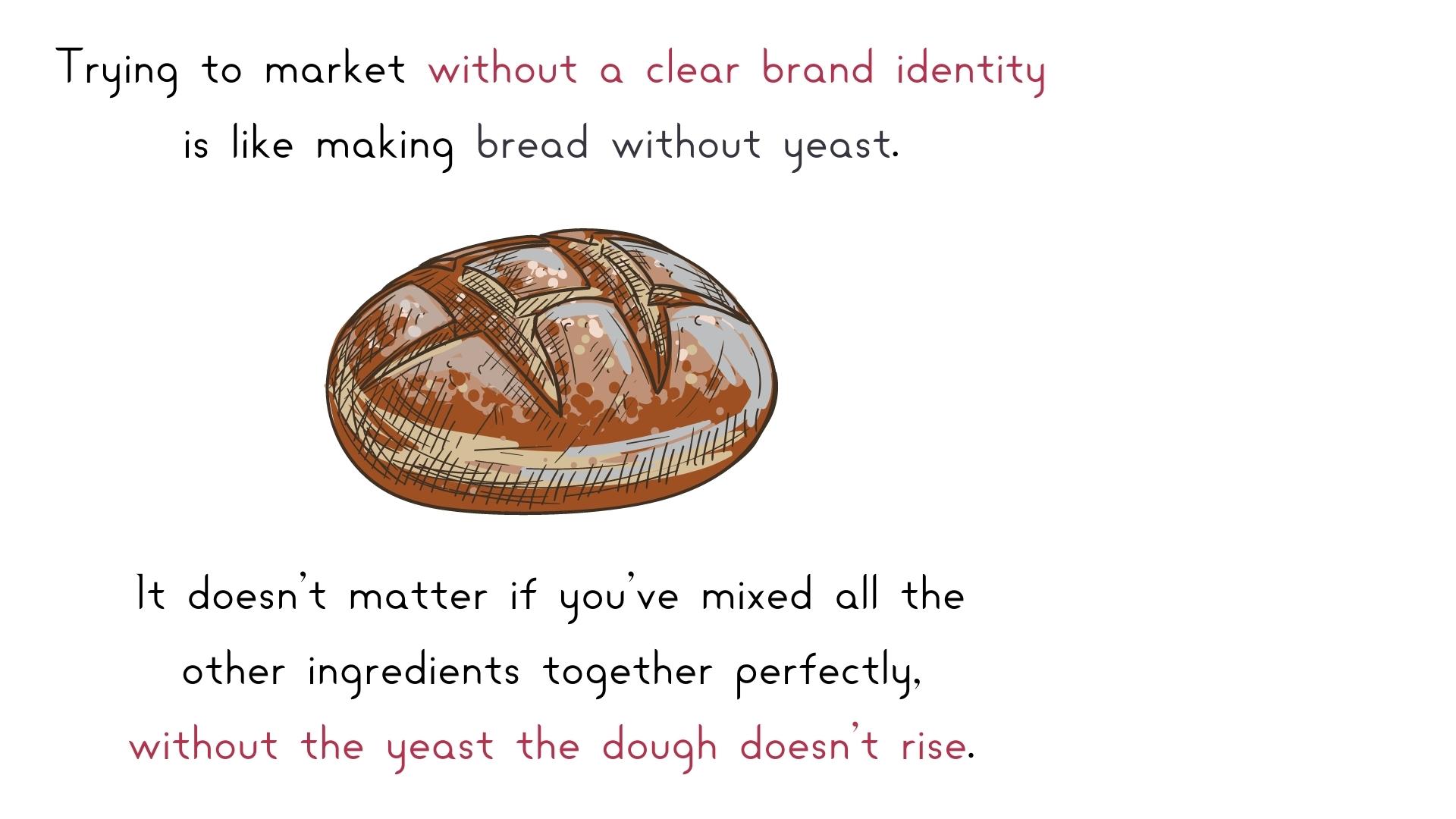 why brand identity is so important bread analogy